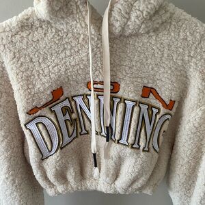 Thick hoodie crop top sweater